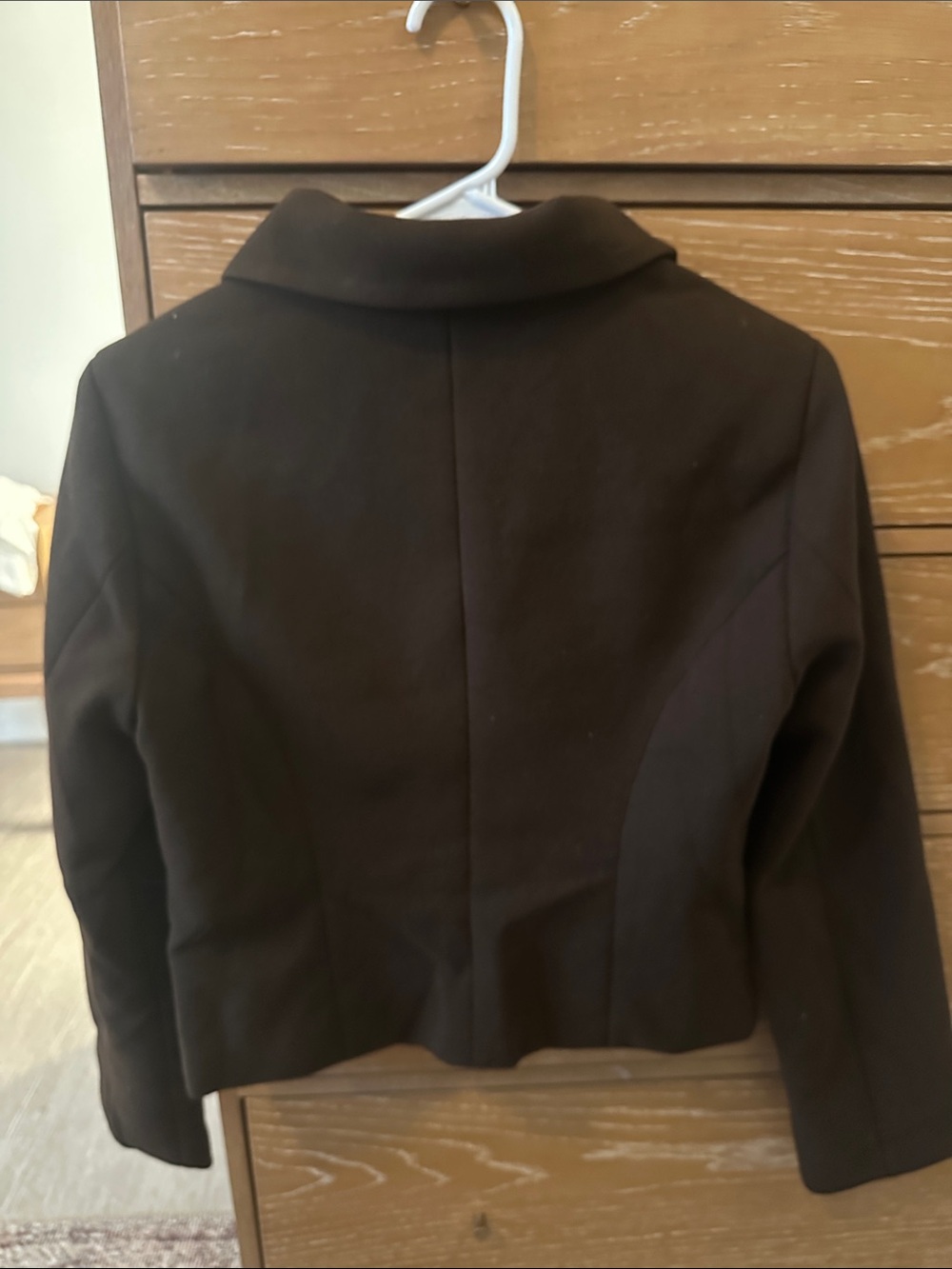 Cider Brown Rounded-Collar Button Jacket - Picture 4 of 4